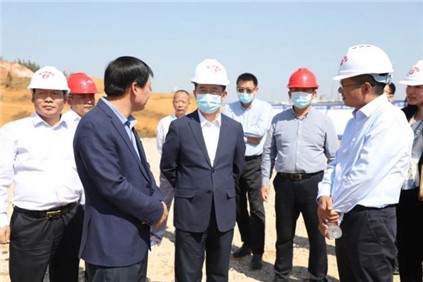 銅仁市委副書記、市長皮貴懷赴中偉鎳锍精煉硫酸鎳項目調(diào)研